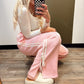 Bow Detail Track Pant (Pink)