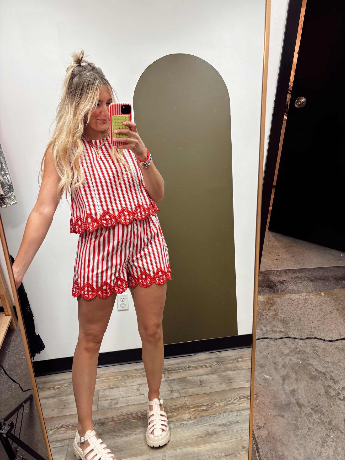 American Nights Stripe Short Set