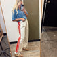 Sporty Spice Wide Leg Pant (Cream)