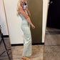 Melissa Strapless Jumpsuit (Green)