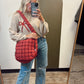 Carmen Quilt Hobo Bag (Crimson)
