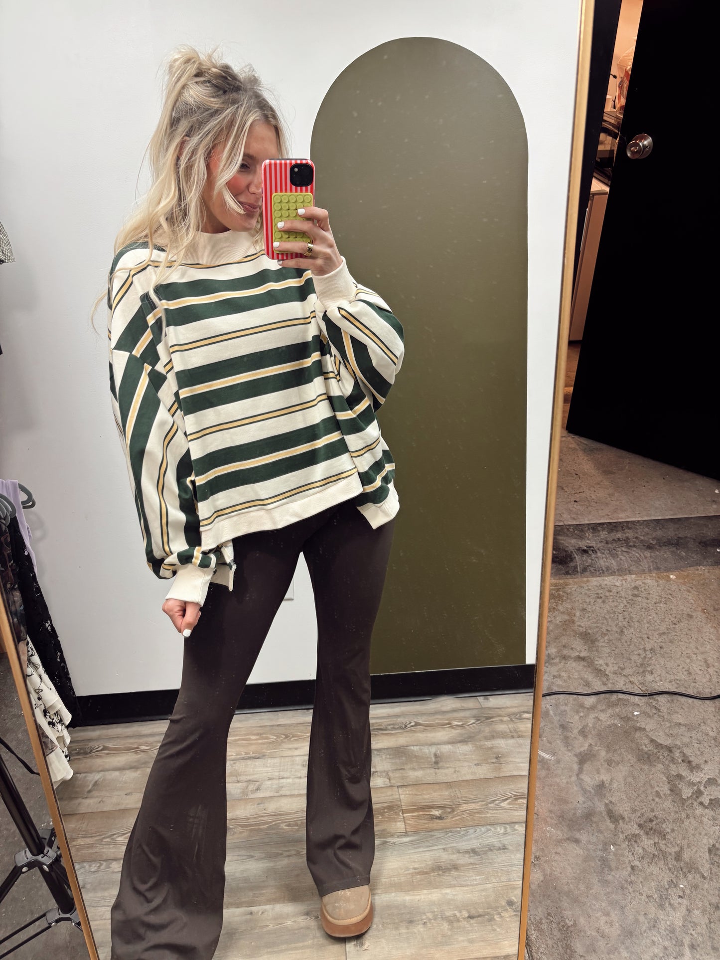 Green Bay Mock Neck Top