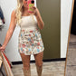 Floral Jaquard Skort
