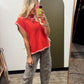 Anja Sweater Vest (Red)