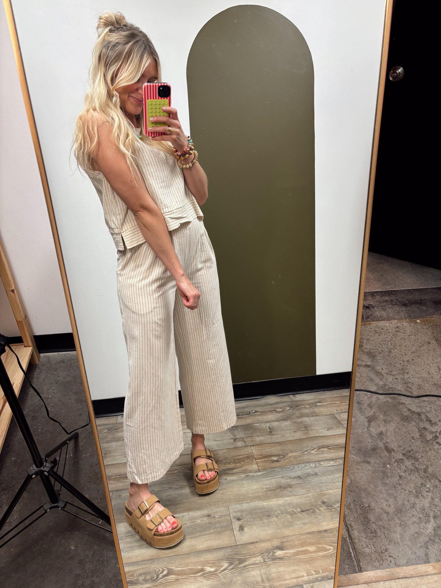 On The Road Again Set (Oatmeal Stripe)