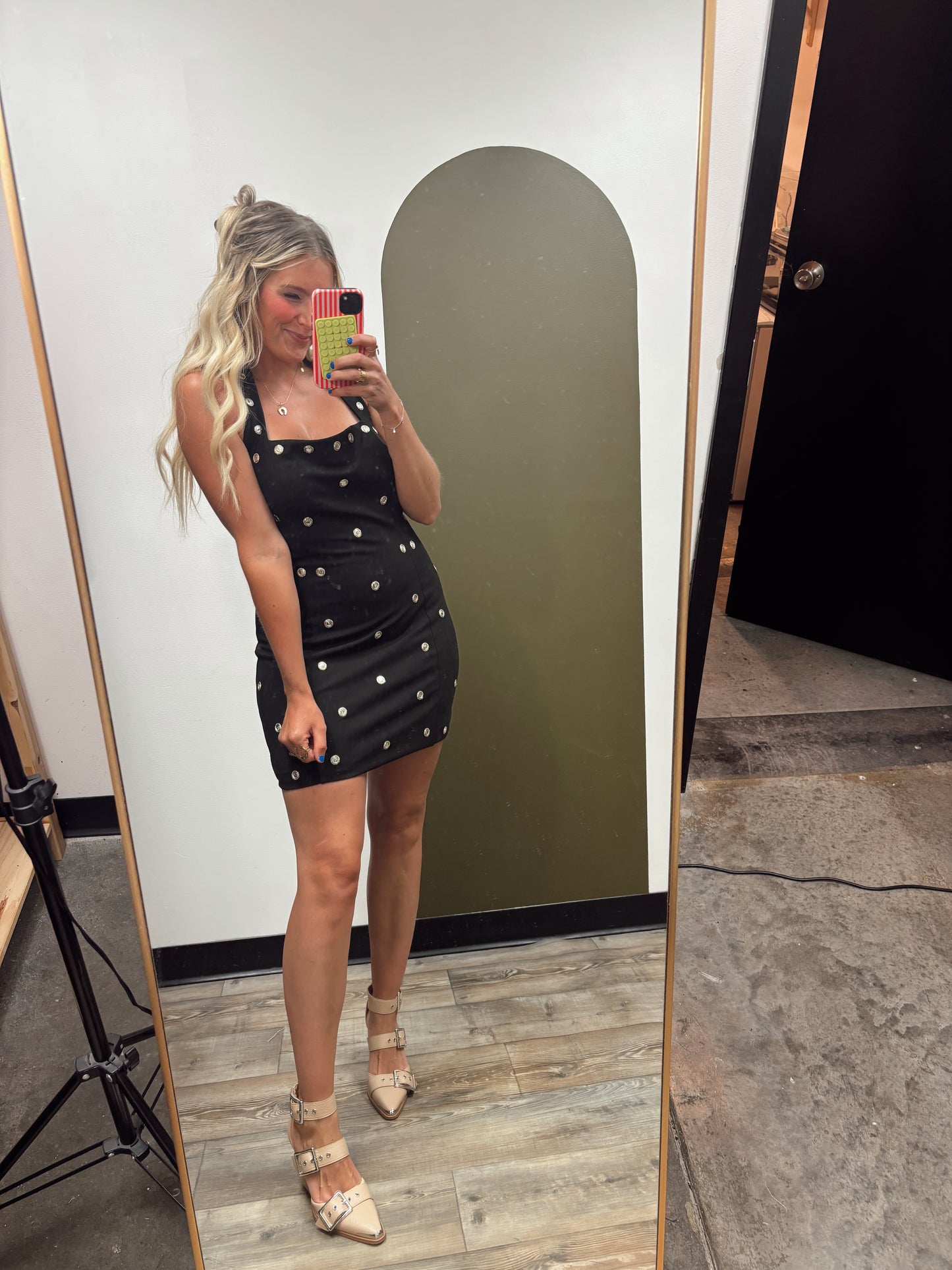 Reflect The Dots Mini Dress