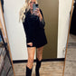 Tis The Season Romper (Black)