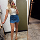 Leila Denim Skort