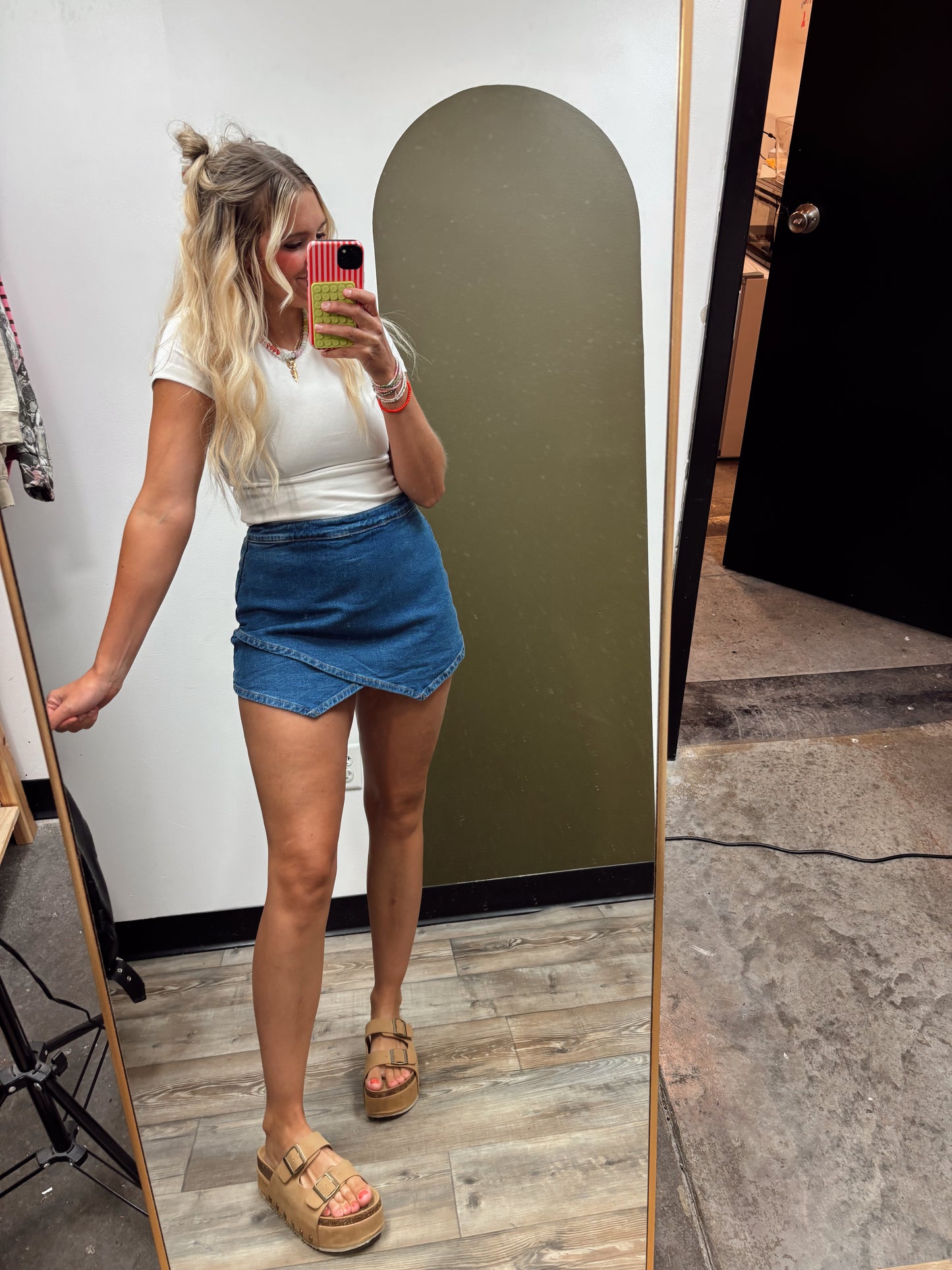 Leila Denim Skort