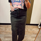 Pamela Denim Midi Skirt (Black)
