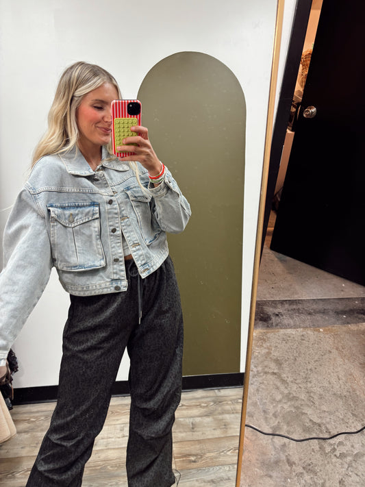 Cargo Pocket Denim Jacket