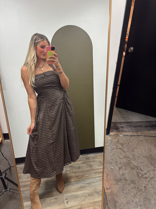 Forest Walk Halter Dress