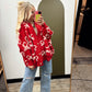 Bow Tied Sweater Cardigan (Red)