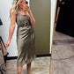 Lottie Slip Dress (Olive)