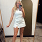 Stassi Detail Romper (White)