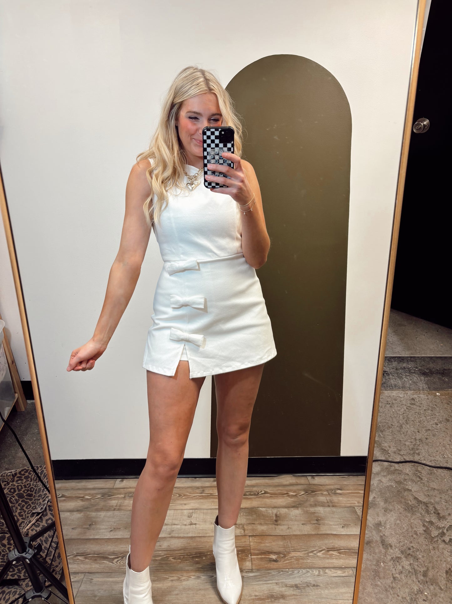 Stassi Detail Romper (White)