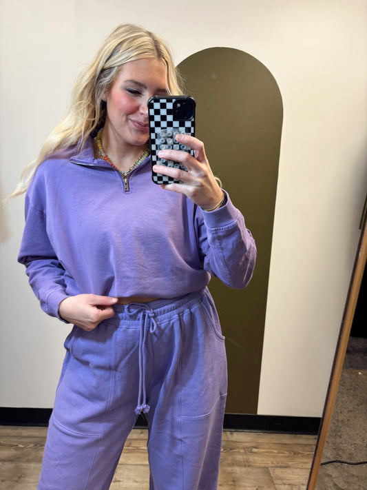 Long Weekend Zip Top (Wisteria)