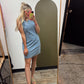 Music In The Air Denim Dress