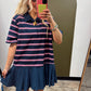 Play Ball Combo Dress (Navy)