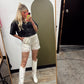 Satin Lace Short (Champagne)