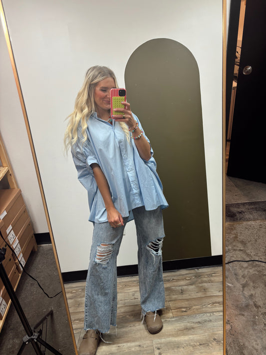 Baby Blues Button Up (Sky)