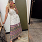 Swept Away Border Print Maxi Dress
