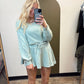 Cora Shoulder Sweat Top (Sage)