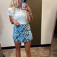 Aimee Abstract Print Skort