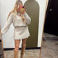 Arie Sweater Skirt Set (Oat)