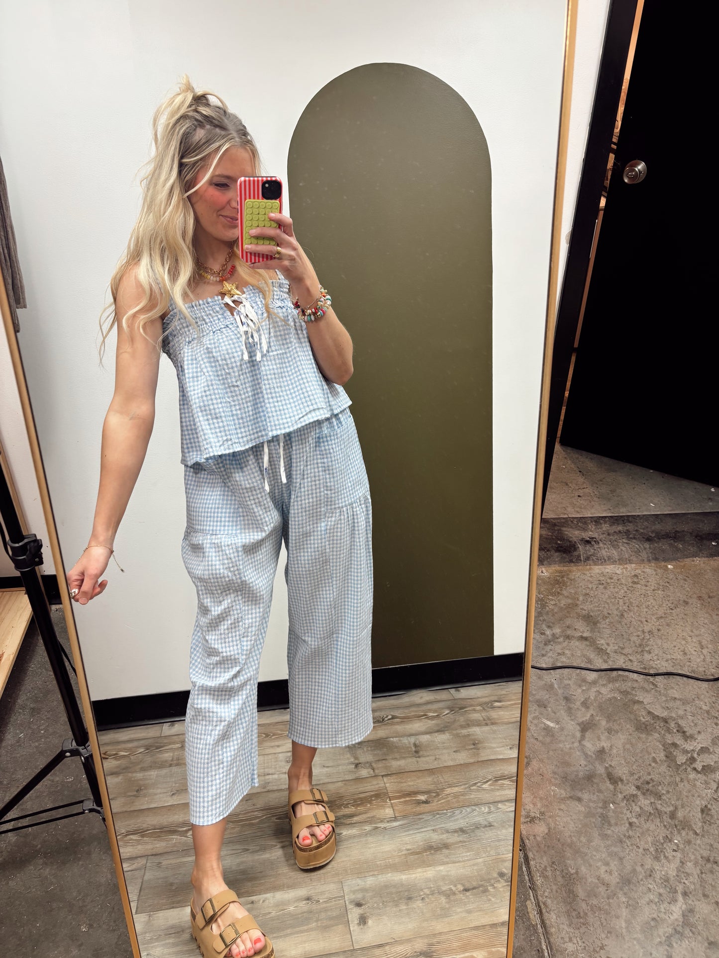 Seersucker Stripe Set (Blue)