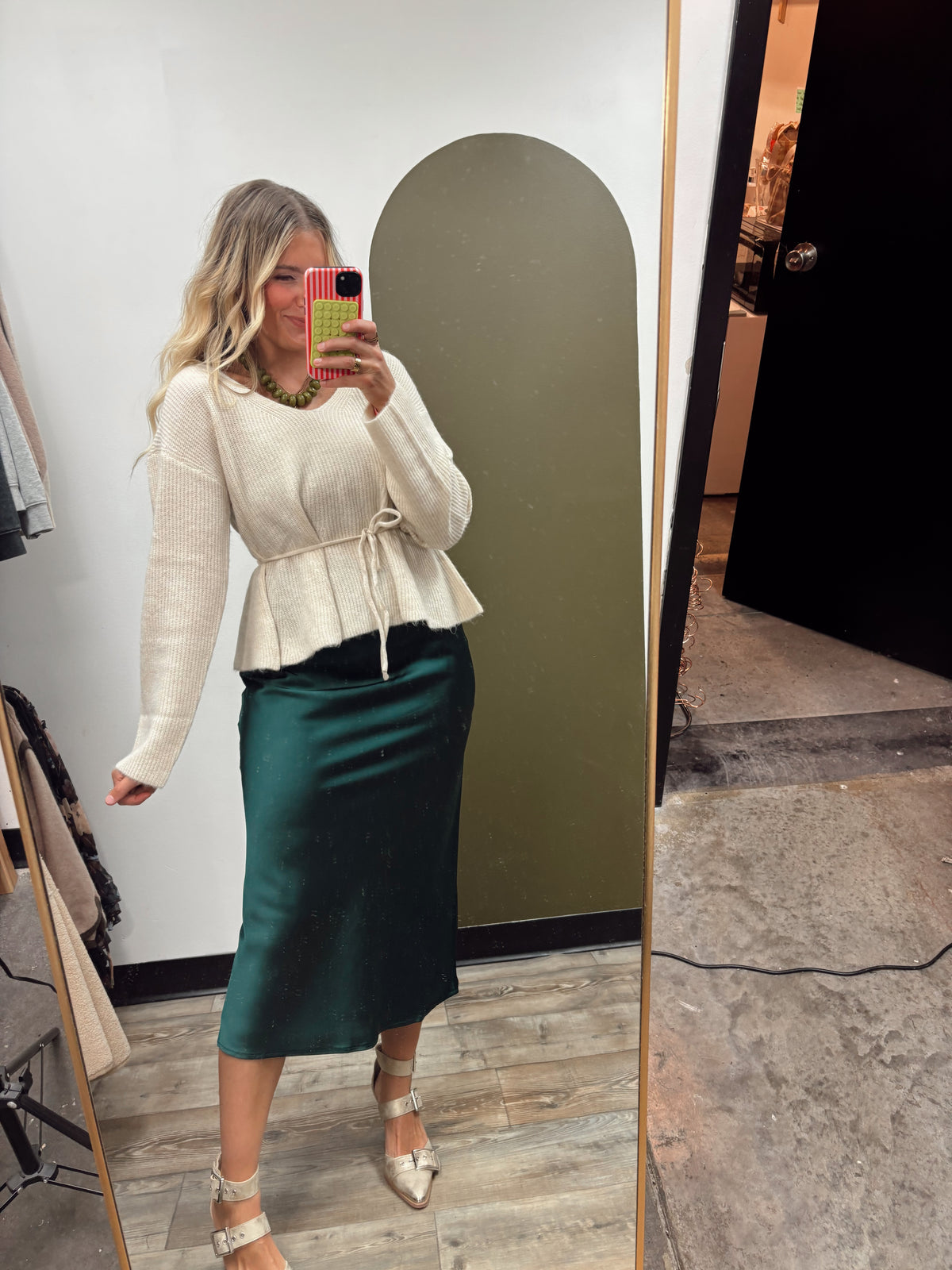 Tana Tie Sweater (Cream)