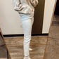 High Rise Slim Straight Jean (White)
