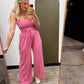 Free To Be Jumpsuit (Fuschia)