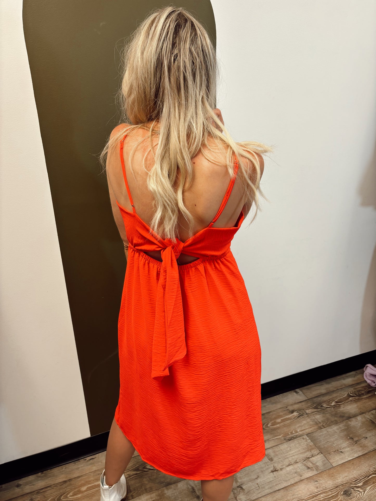 Summer Vixen Tie Dress (Red)