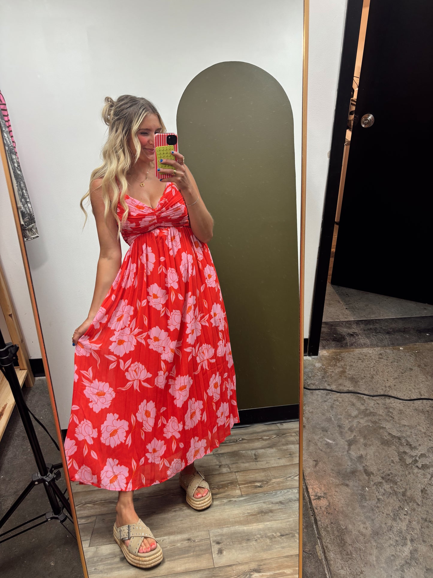 Oahu Tropical Midi Dress