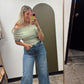 Asa Off Shoulder Top (Sage)