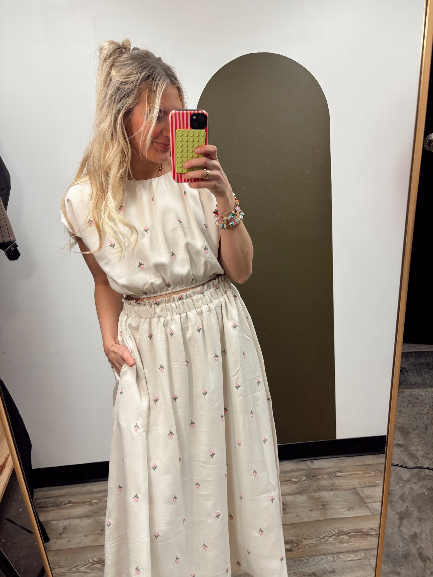 Floral Maxi Skirt Set