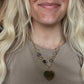 Golden Meadow Heart Necklace