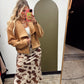 Marilyn Bubble Hem Jacket (Tan)