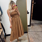 Samira Midi Dress (Brown)
