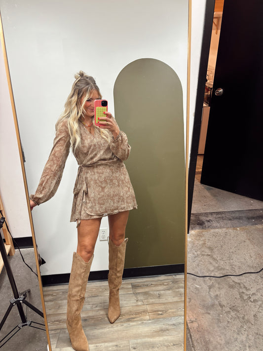 Amara Wrap Mini Dress