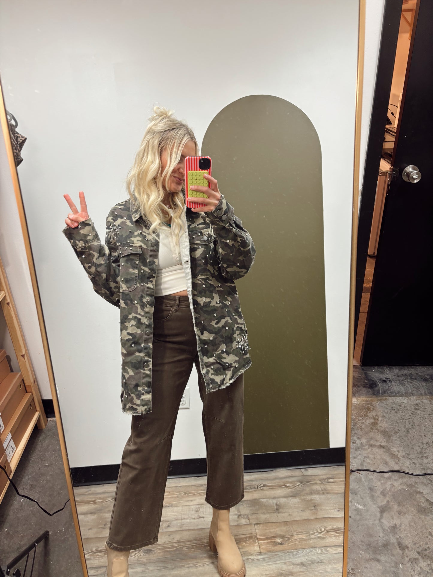 Camo Rhinestone Jacket