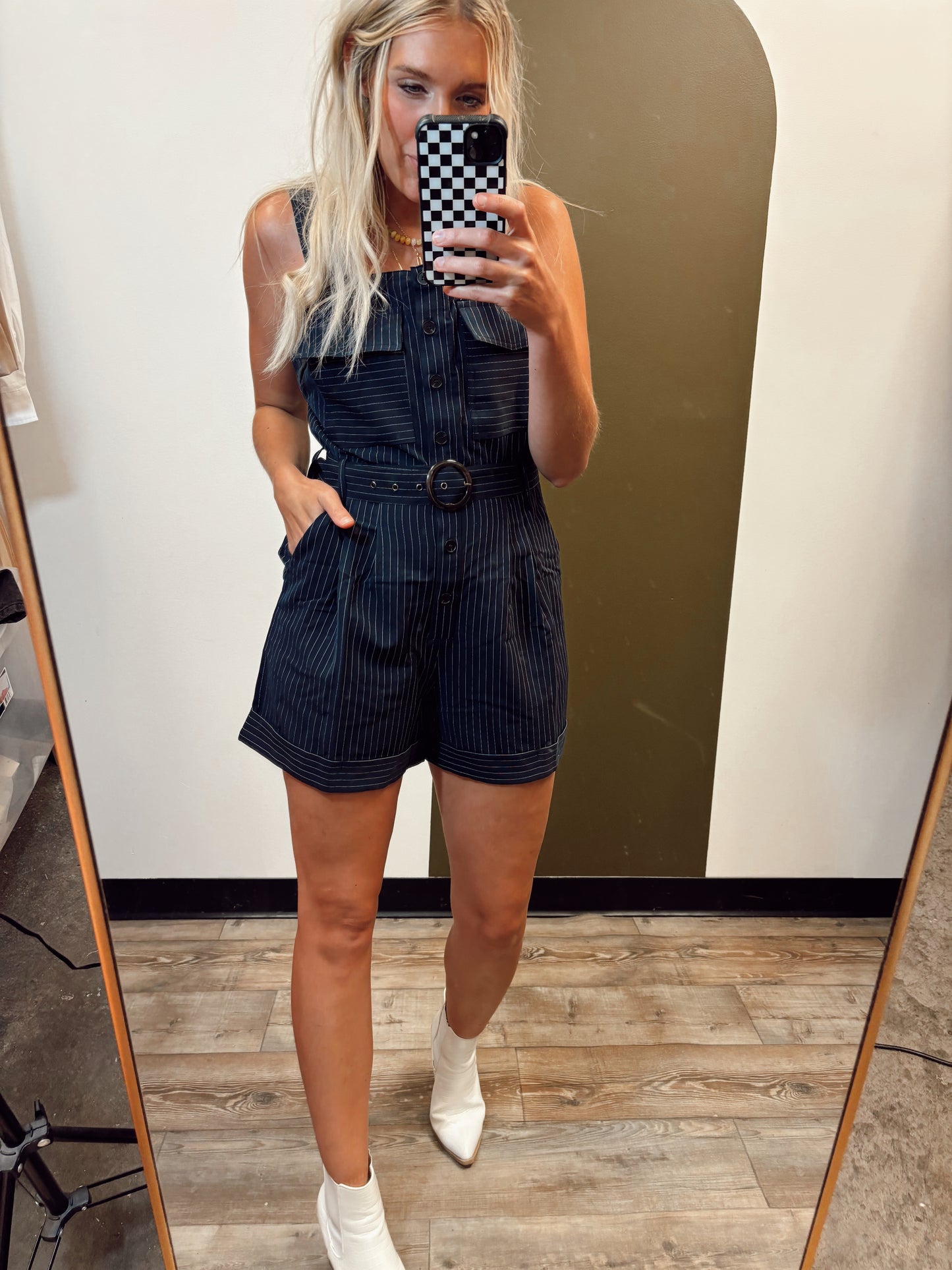 Pinstripe Romper