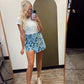 Aimee Abstract Print Skort