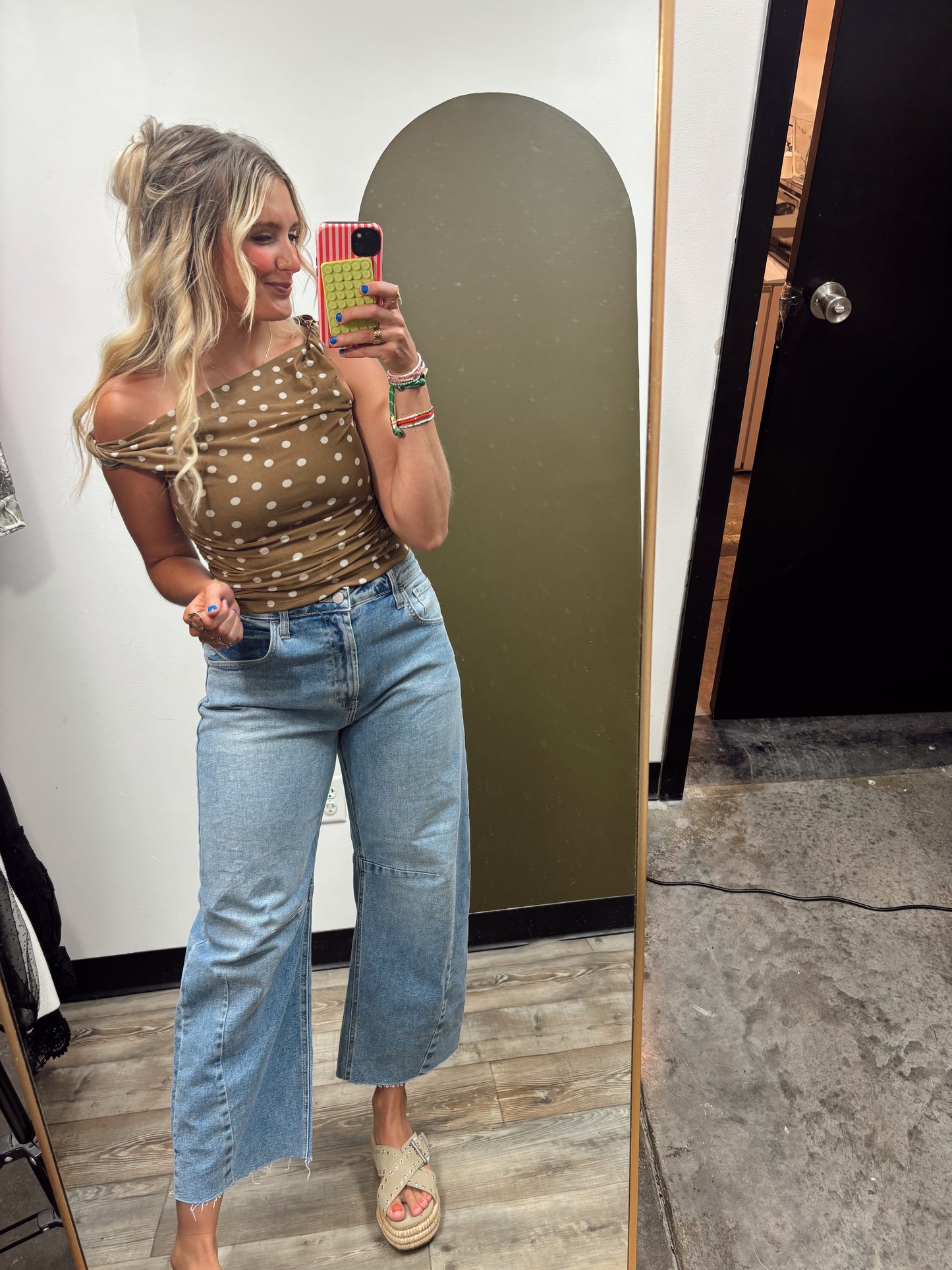 Dont Get It Twisted Polka Dot Top