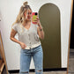 Jamie S/S Button Cardy (Cream)