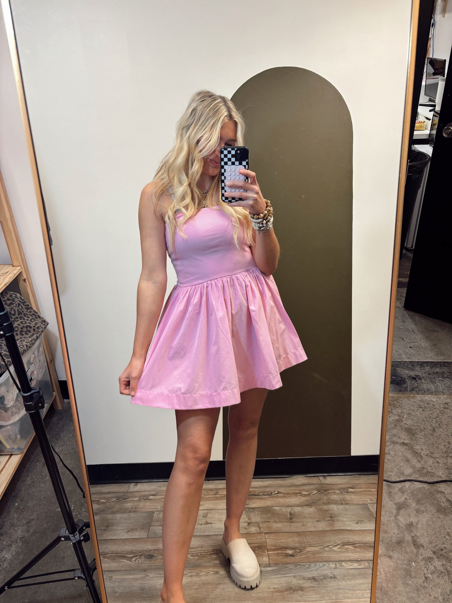 Dede Strapless Dress (Pink)