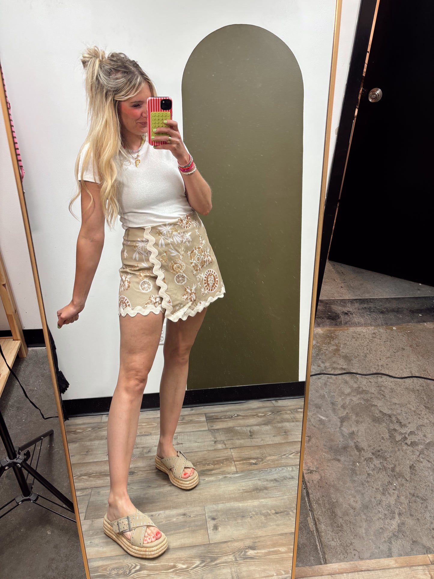Vacation Mode Print Skort