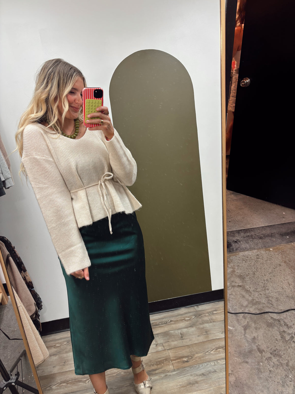 Tana Tie Sweater (Cream)