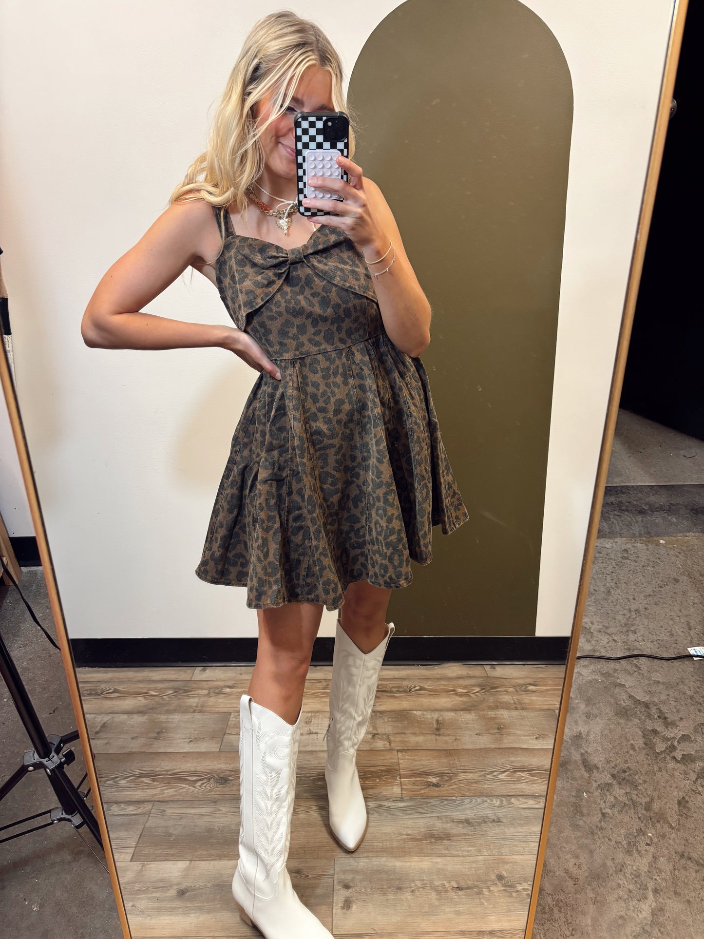 Never Boring Leopard Dress